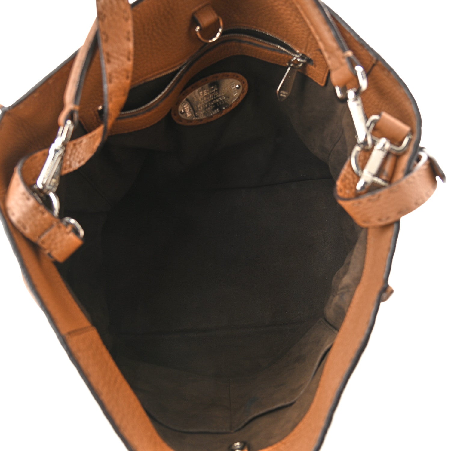 Fendi Cuoio Romano Selleria Large Anna Bucket Bag Mou 5 of 11