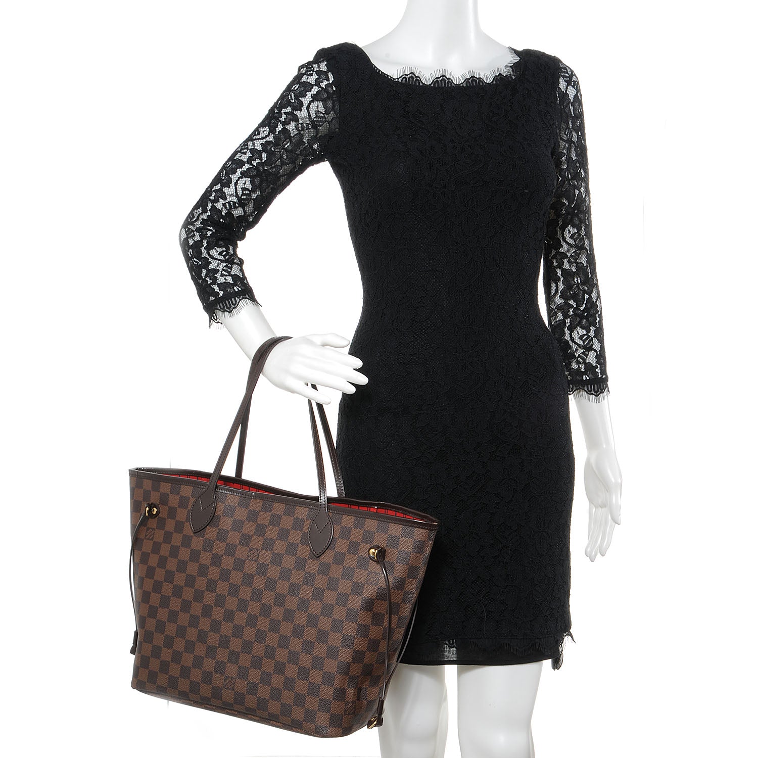 Louis Vuitton Damier Ebene Neverfull MM 2 of 7