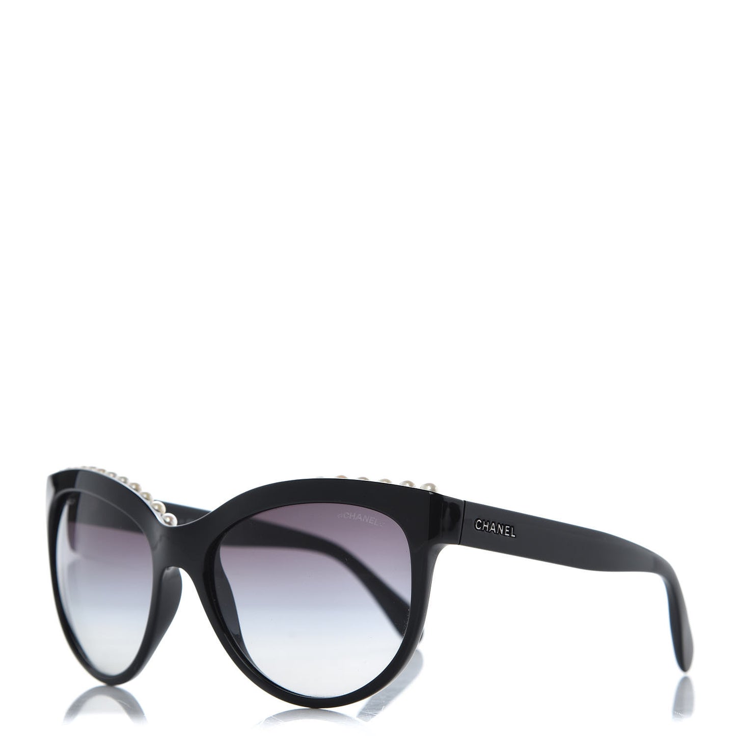 Freshwater Cultured Pearl Butterfly Sunglasses 6040-H Black