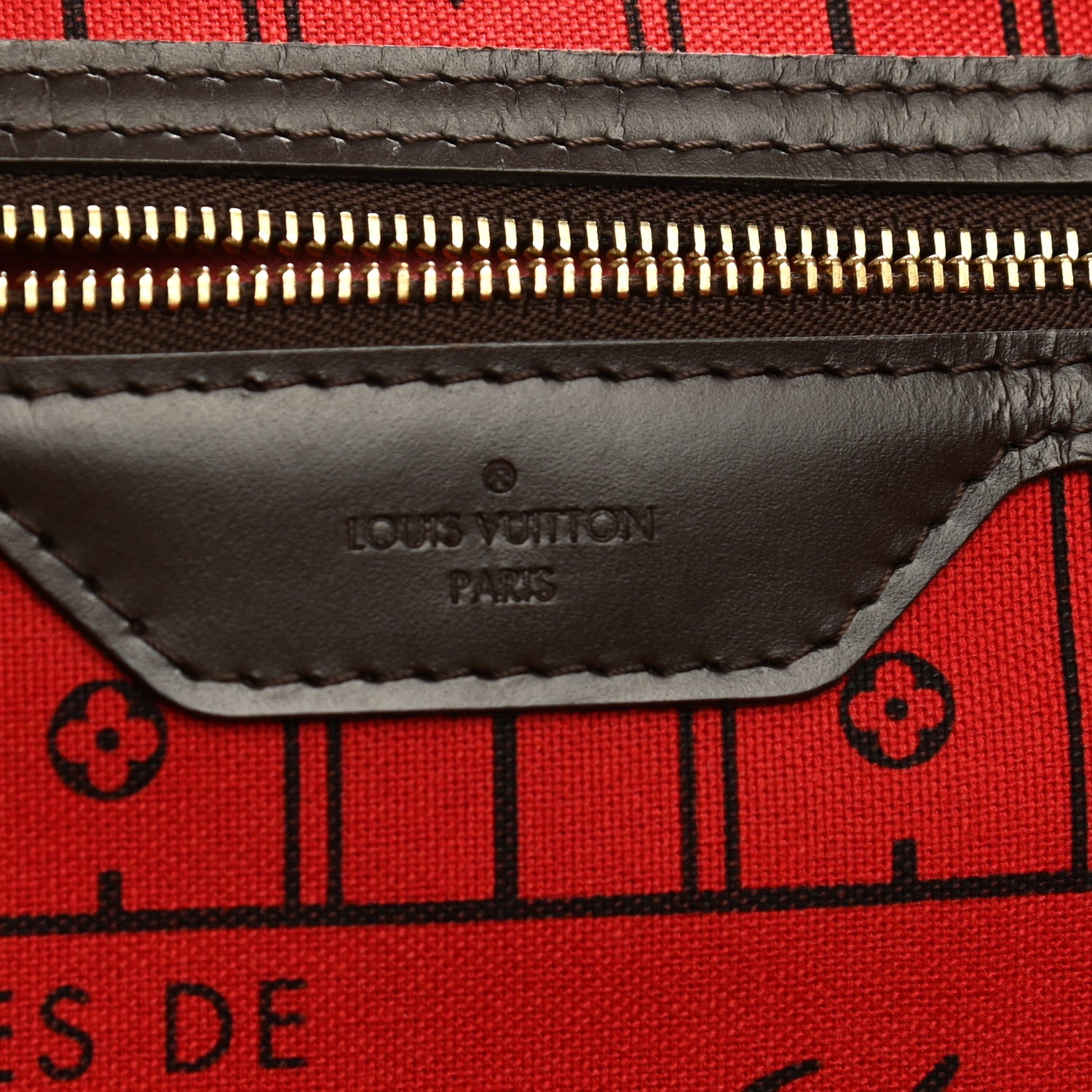 Louis Vuitton Damier Ebene Neverfull MM 6 of 12