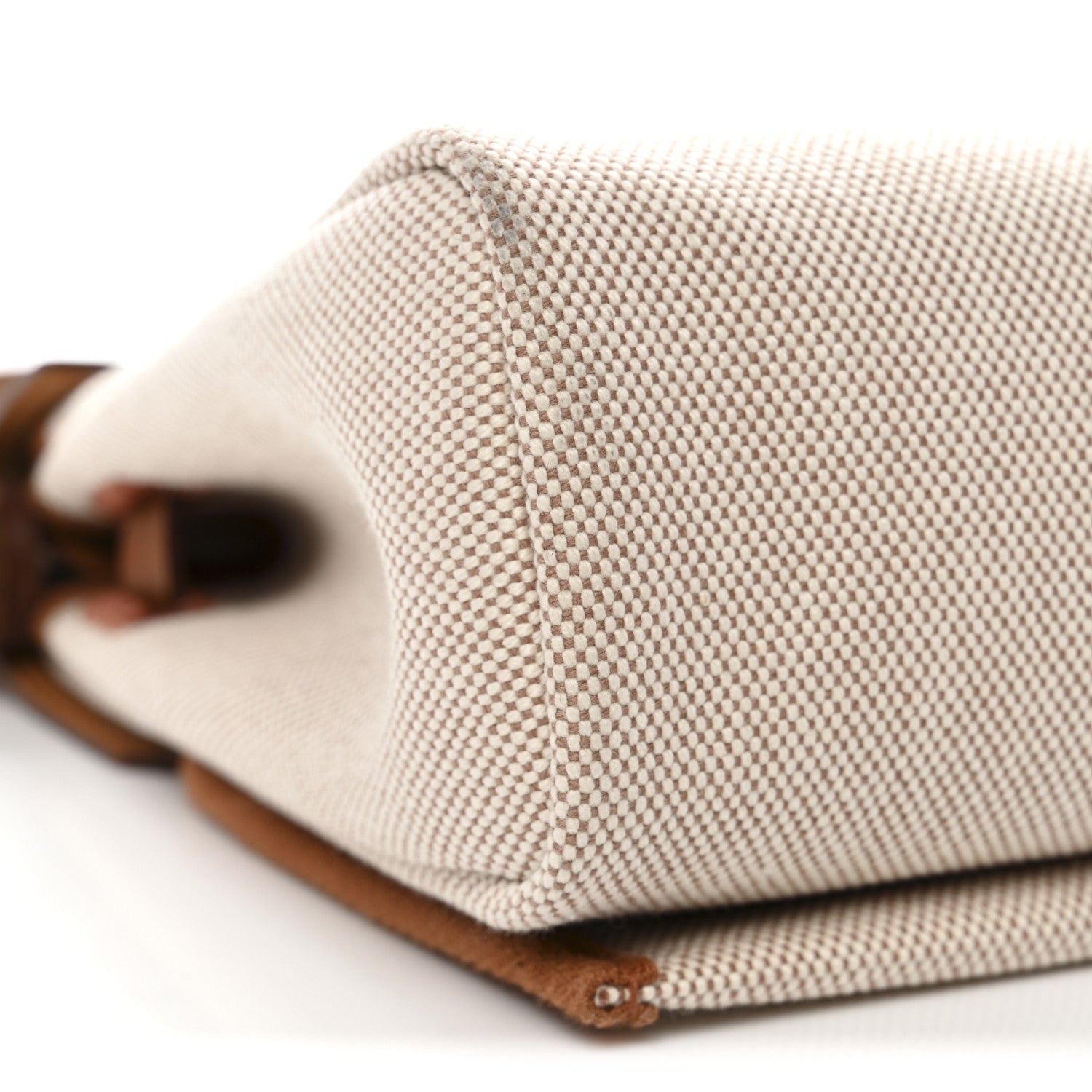 Hermes Military Toile Vache Hunter Herbag Zip Retourne 20 Ecru Beige Fauve 9 of 11