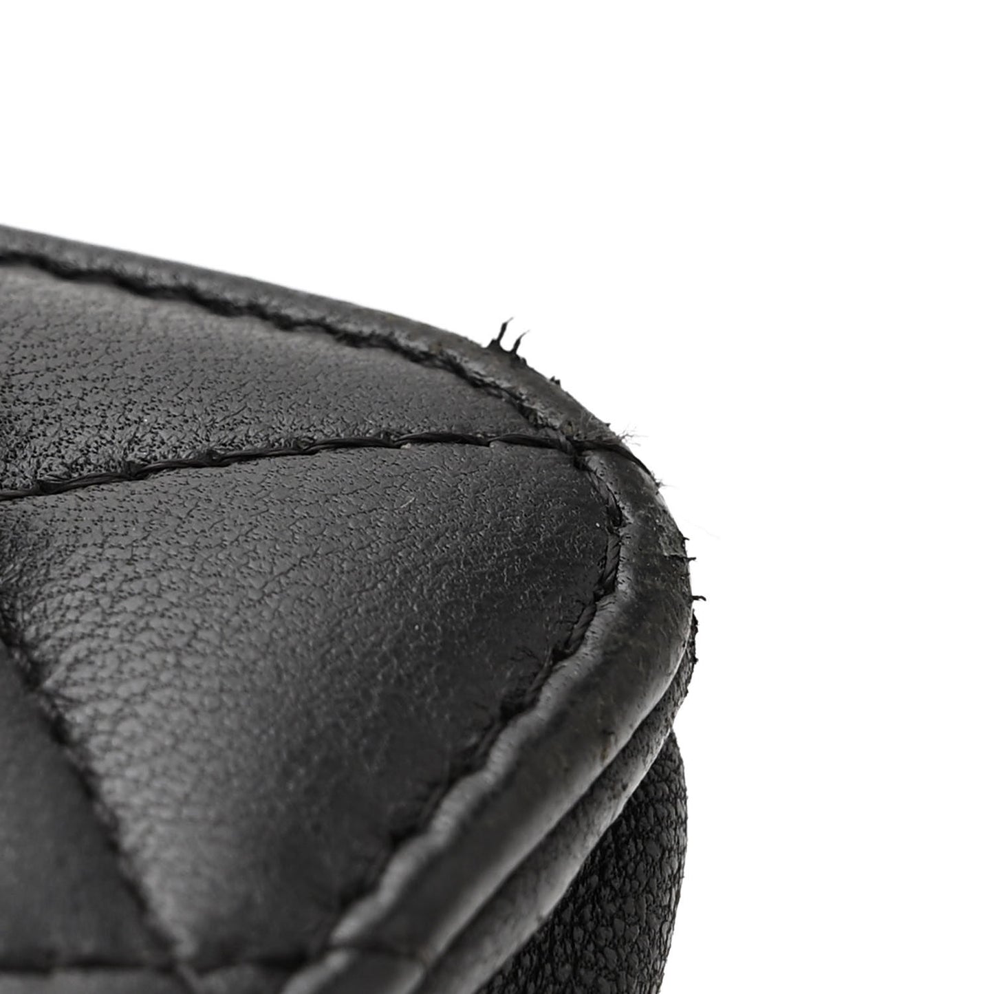 Lambskin Quilted Boy Wallet On Chain WOC Black