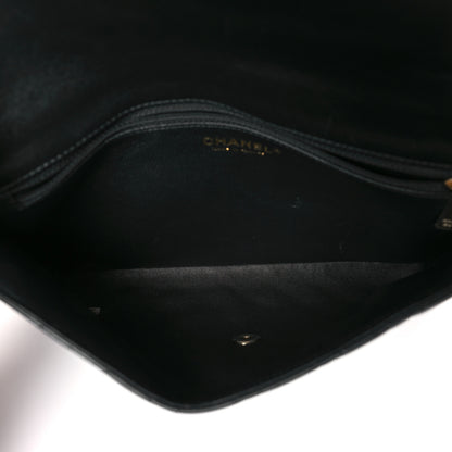 Chanel Lambskin Quilted Flap Clutch Black 5 of 9