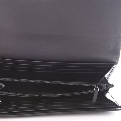 Gucci Calfskin Swarovski Crystal GG Sparkling Flap Wallet Black 4 of 11