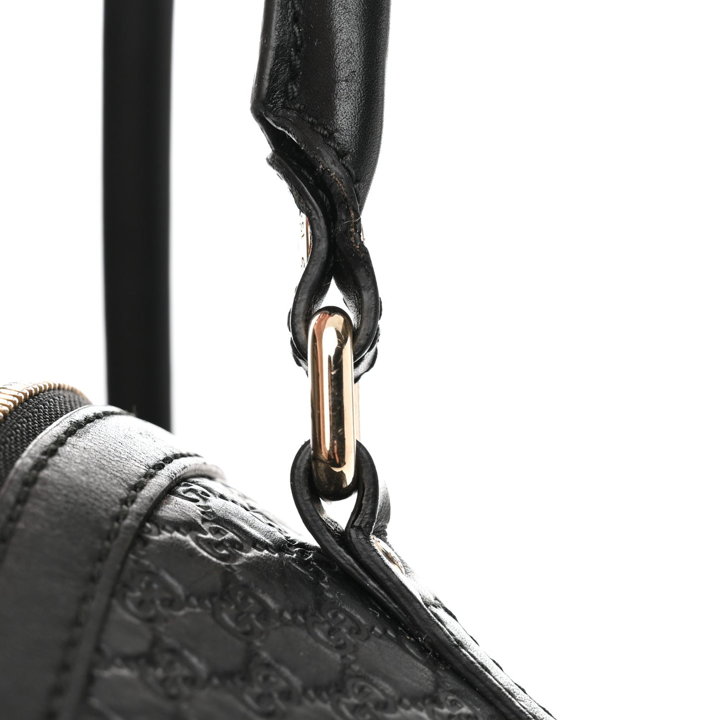 Soft Microguccissima Dome Satchel Black