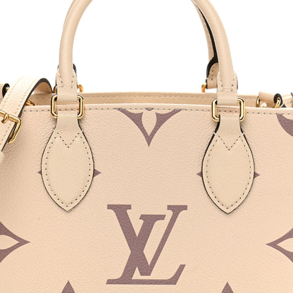 Louis Vuitton Empreinte Monogram Giant Onthego PM Creme Bois De Rose 8 of 11