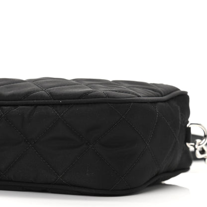 Prada Nylon Tessuto Impuntu Quilted Bandoliera Crossbody Bag Black 9 of 9