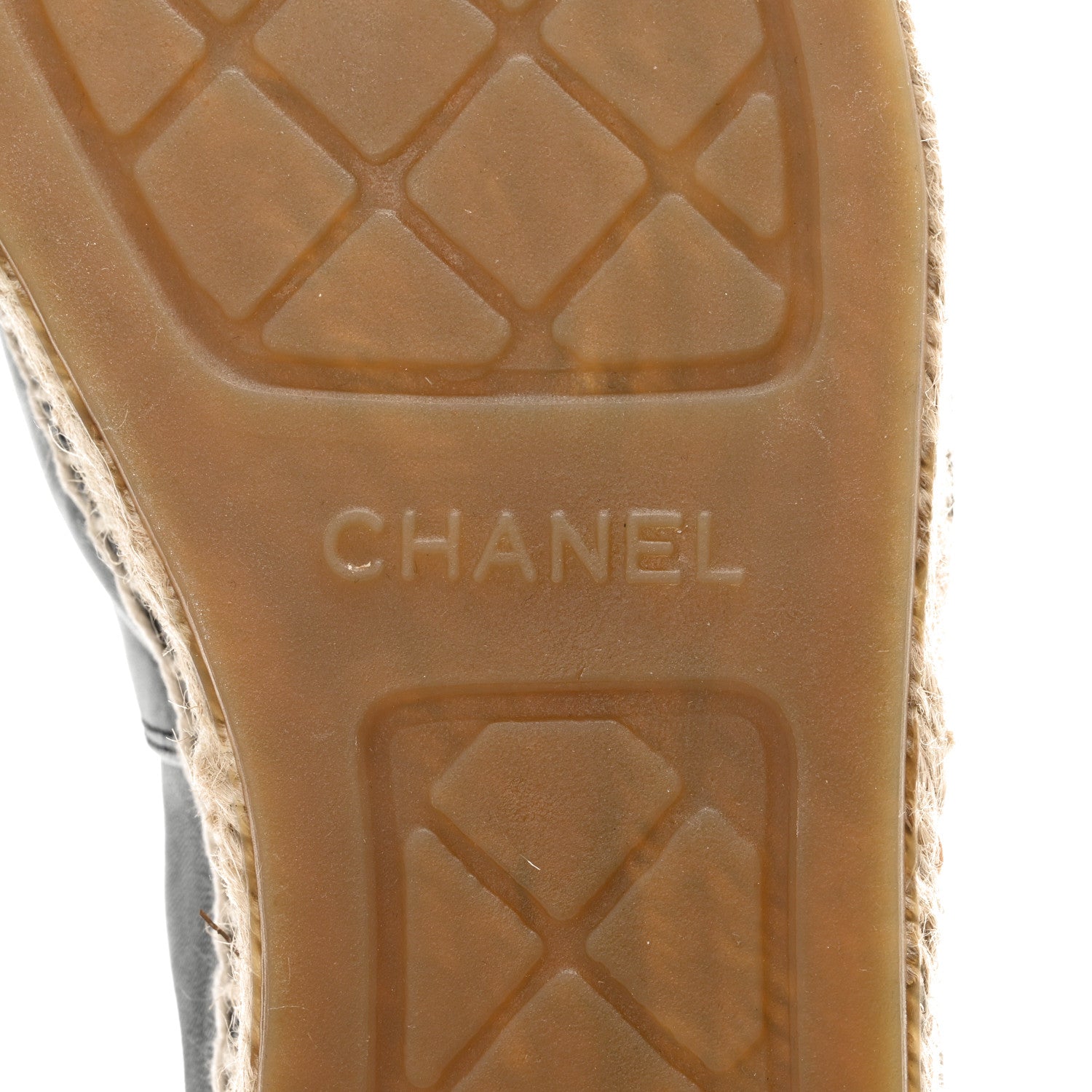 Chanel Lambskin CC Espadrilles 41 Black 6 of 9