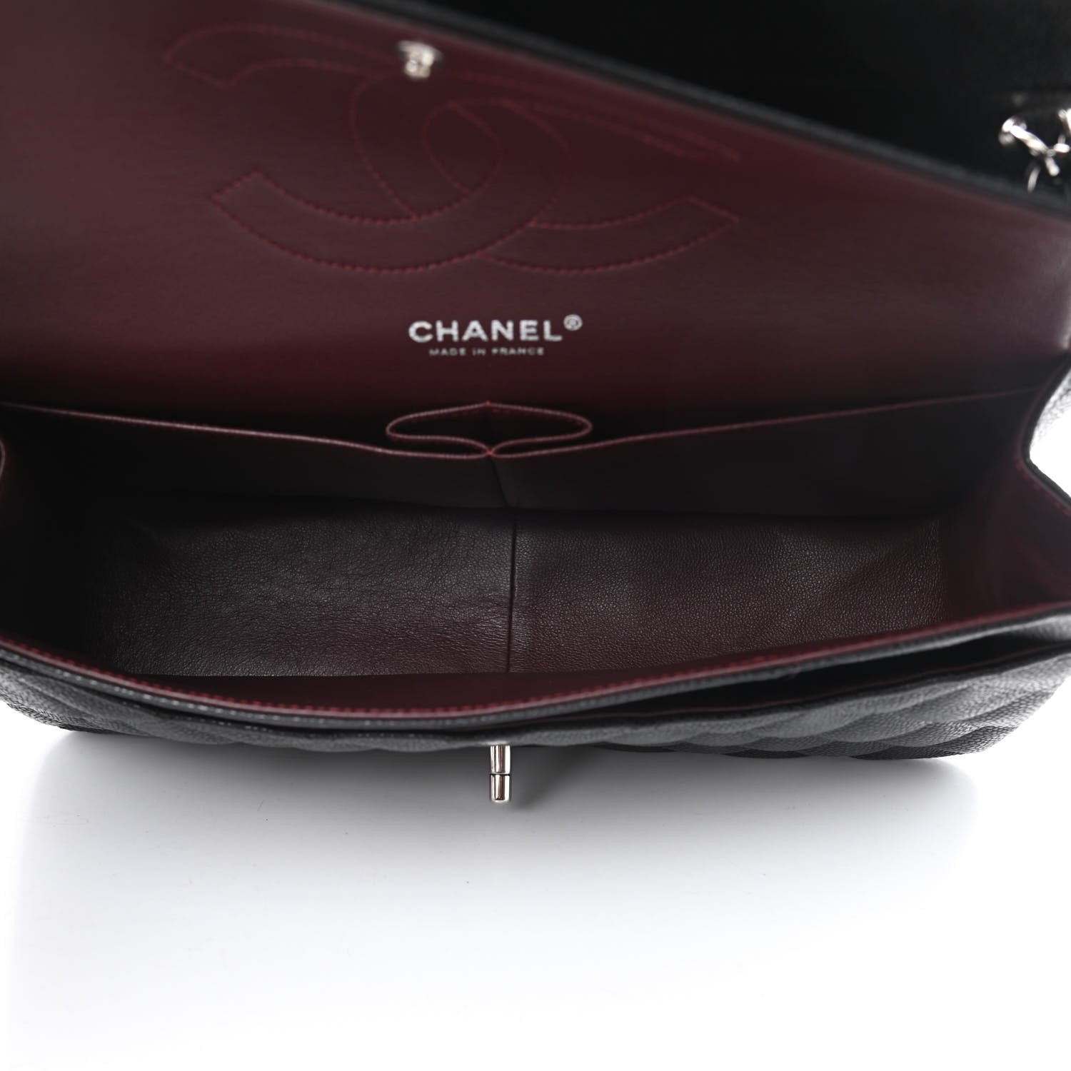 Chanel Caviar Quilted Jumbo Double Flap Black 5 of 11
