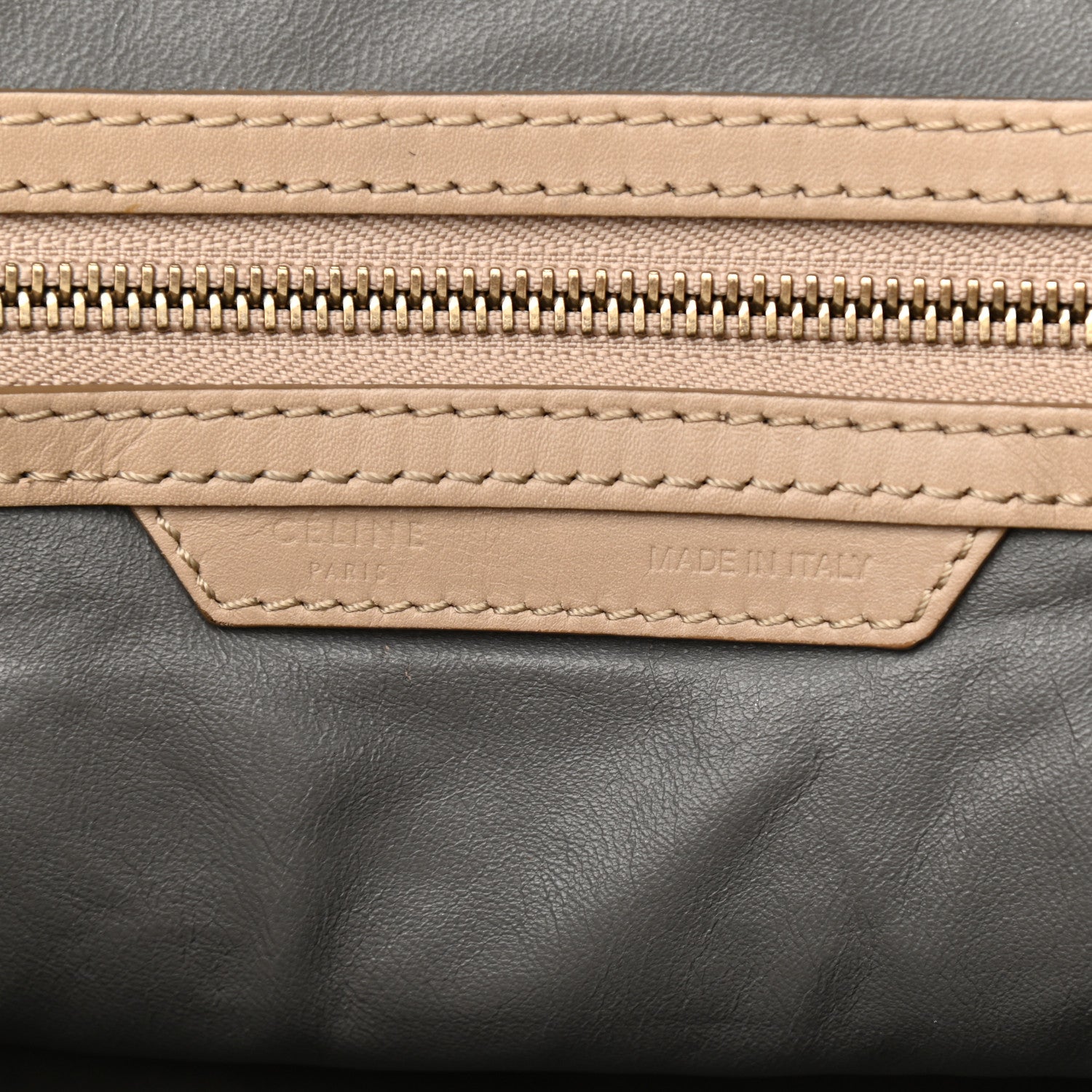 Celine Smooth Calfskin Suede Mini Luggage Camel 5 of 15