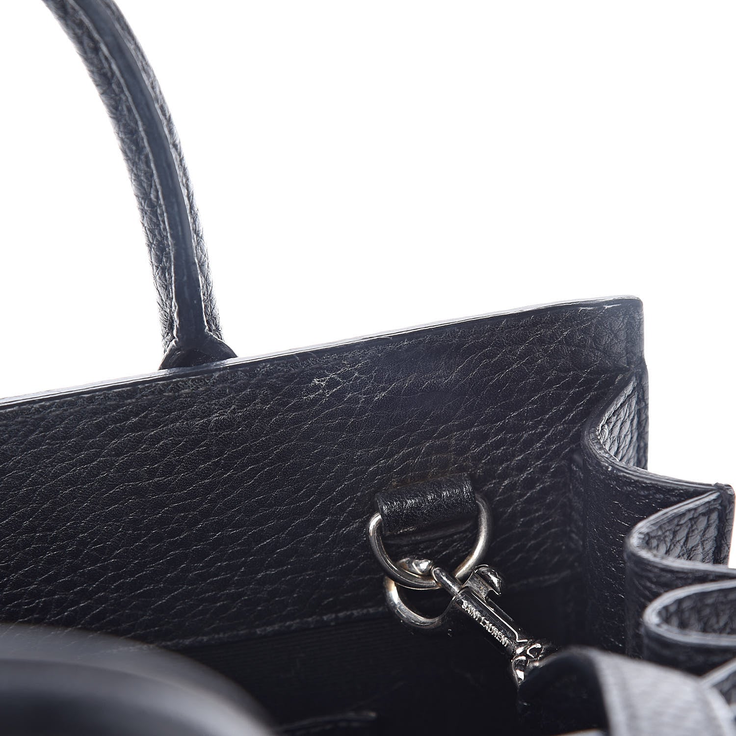 Saint Laurent Grained Calfskin Nano Sac De Jour Black 8 of 12
