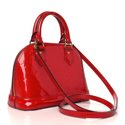 Louis Vuitton Vernis Alma BB Cherry 2 of 9