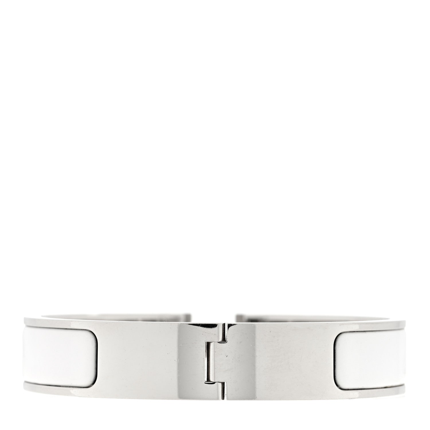 Hermes Enamel Narrow Clic Clac H Bracelet PM White 2 of 3