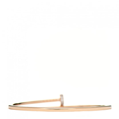 Cartier 18K Pink Gold Diamond Small Juste Un Clou Bracelet 17 3 of 5