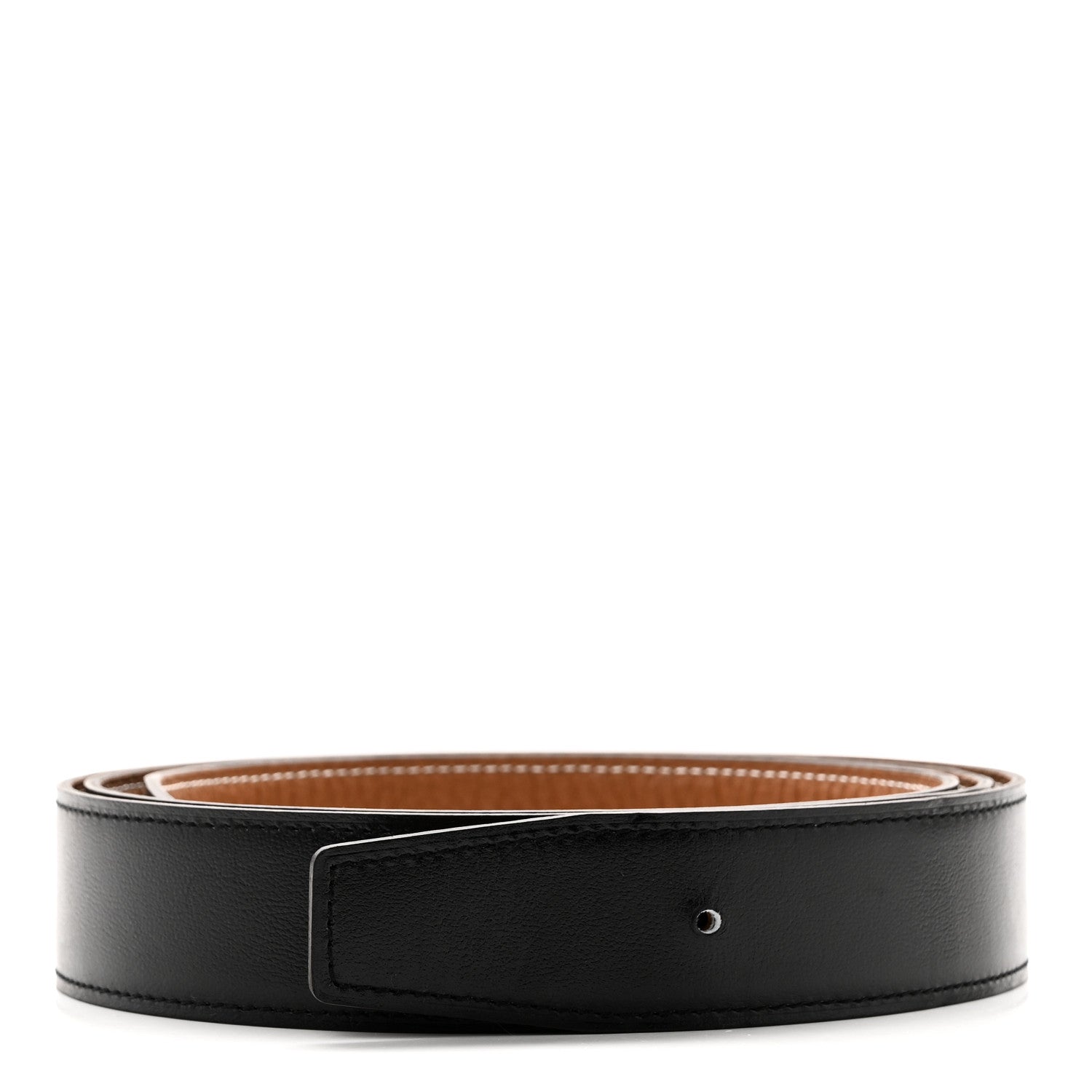 Hermes Box Togo 32mm Belt Strap 115 46 Black Gold 2 of 10