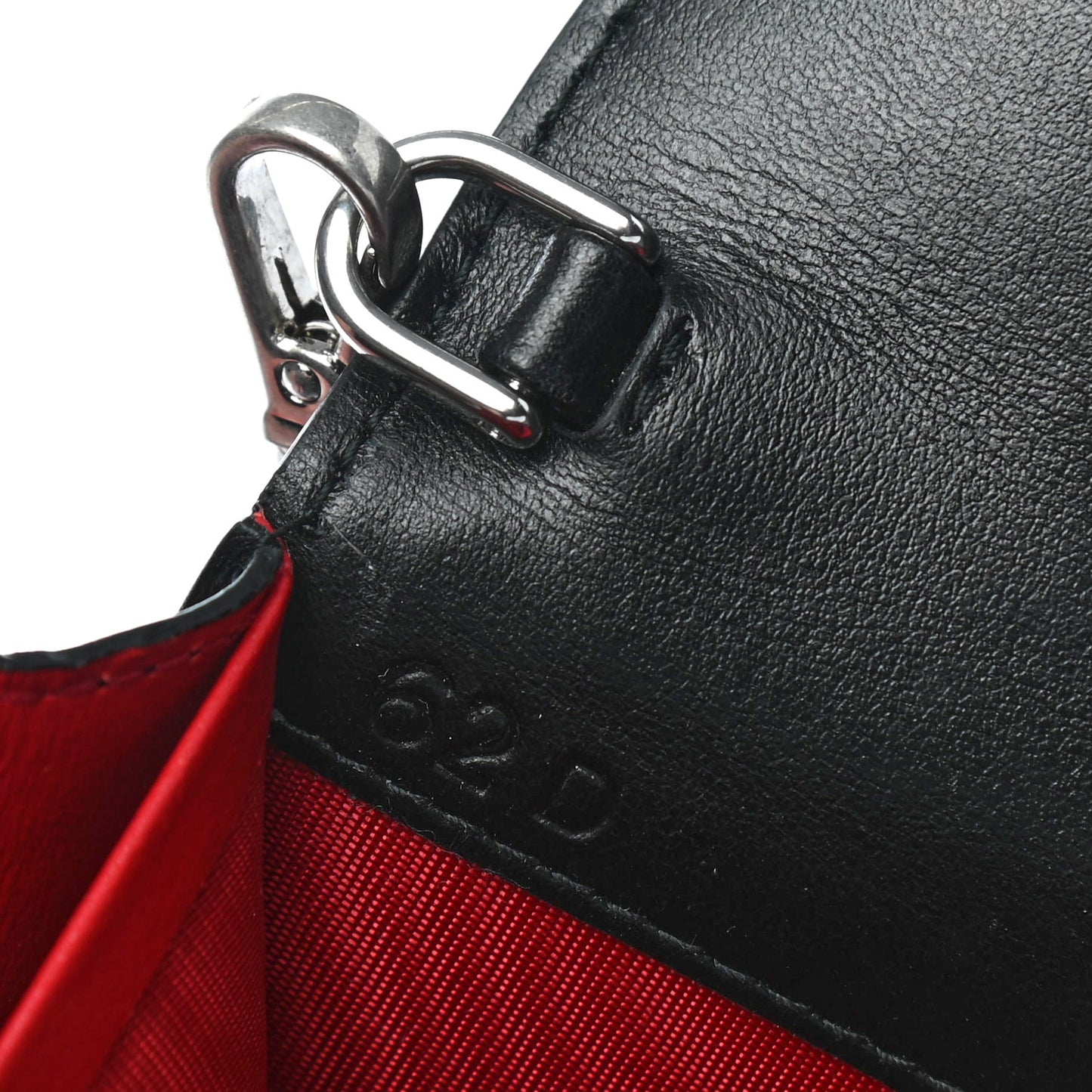 City Calfskin Studded Mini Elektra Crossbody Bag Black Fuoco