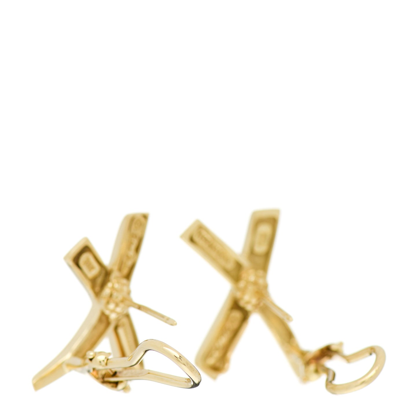 18K Yellow Gold Large Paloma's Graffiti X Earrings