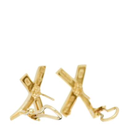 Tiffany 18K Yellow Gold Large Paloma's Graffiti X Earrings 3 of 4