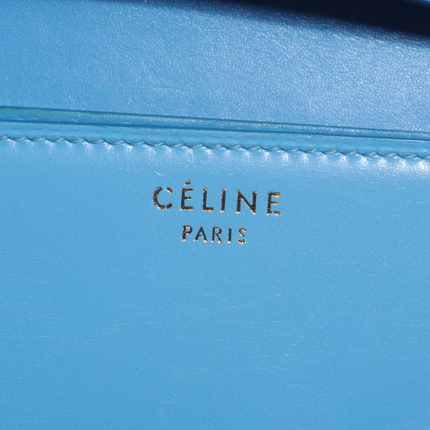 Celine Smooth Calfskin Medium Classic Box Flap Bag Light Blue 5 of 8