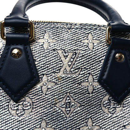 Louis Vuitton Monoglam Speedy Bandouliere 20 Blue 10 of 10
