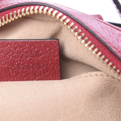 Gucci GG Supreme Monogram Flora Web Mini Ophidia Shoulder Bag Red 6 of 10