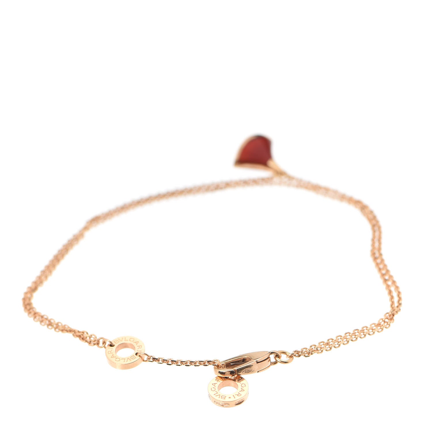 Bulgari 18K Rose Gold Carnelian Divas' Dream Bracelet SM 3 of 7