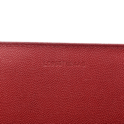 Tom Ford Grained Calfskin Small T Tote Red 8 of 19