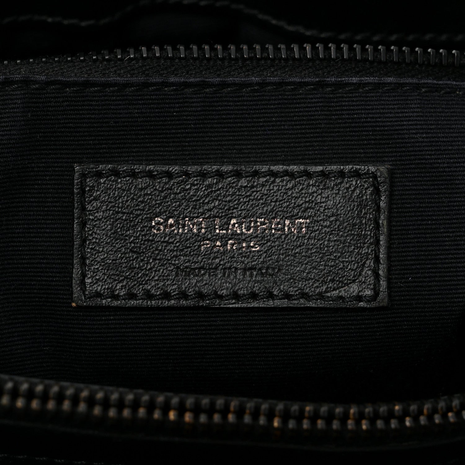 Saint Laurent Calfskin Y Quilted Monogram Monochrome Medium Loulou Chain Satchel Black 6 of 14