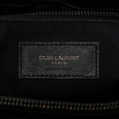 Saint Laurent Calfskin Y Quilted Monogram Monochrome Medium Loulou Chain Satchel Black 6 of 14