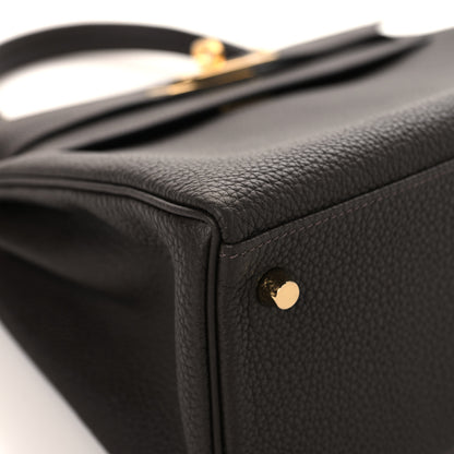Hermes Togo Kelly Retourne 28 Bai Brun 8 of 12