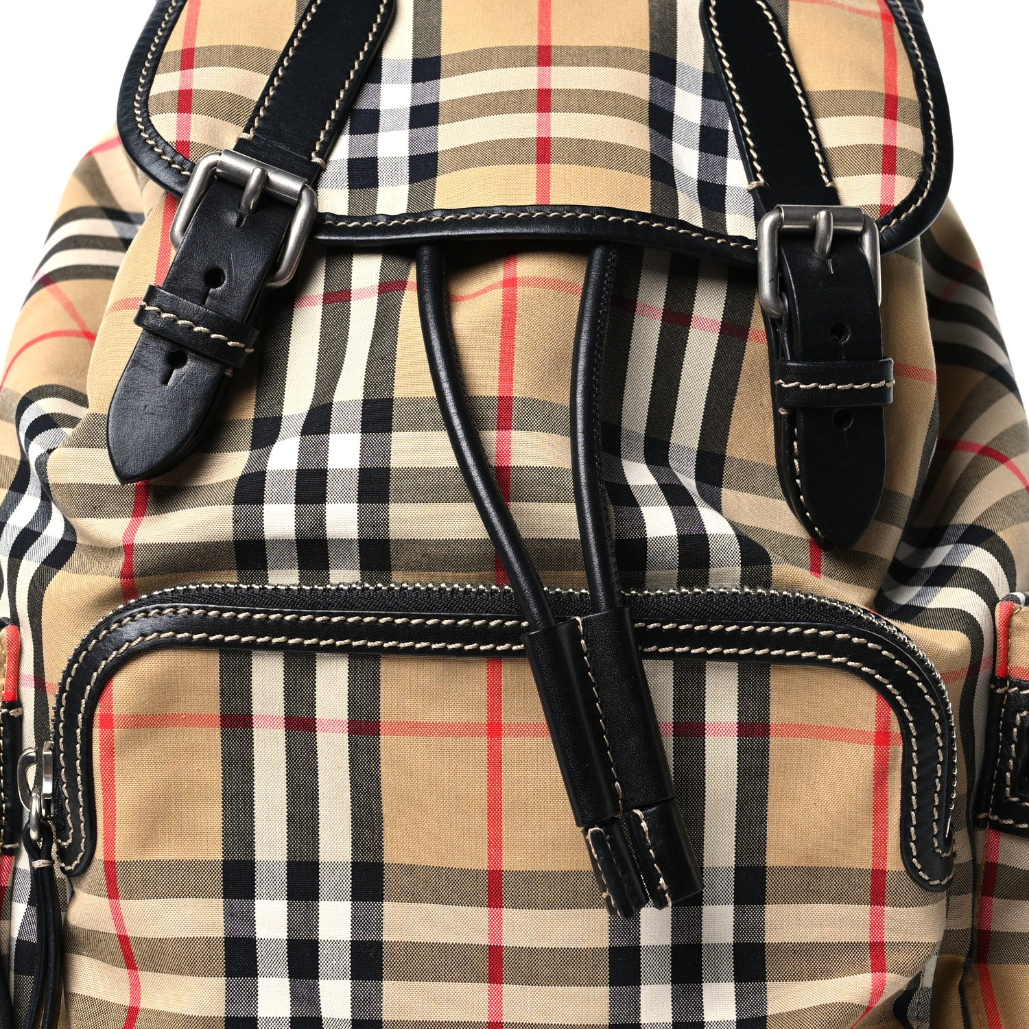 Burberry Canvas Vintage Check Medium Rucksack Backpack Antique Yellow 9 of 11