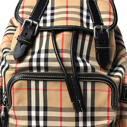 Burberry Canvas Vintage Check Medium Rucksack Backpack Antique Yellow 9 of 11