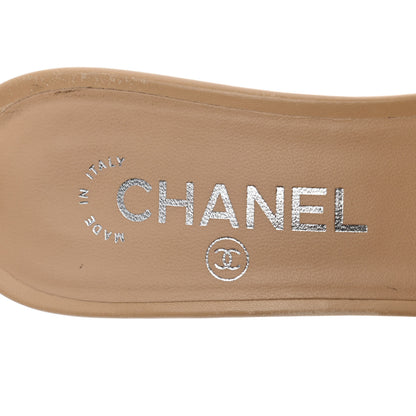 Chanel Lambskin PVC Mule 38.5 Transparent Beige 8 of 13