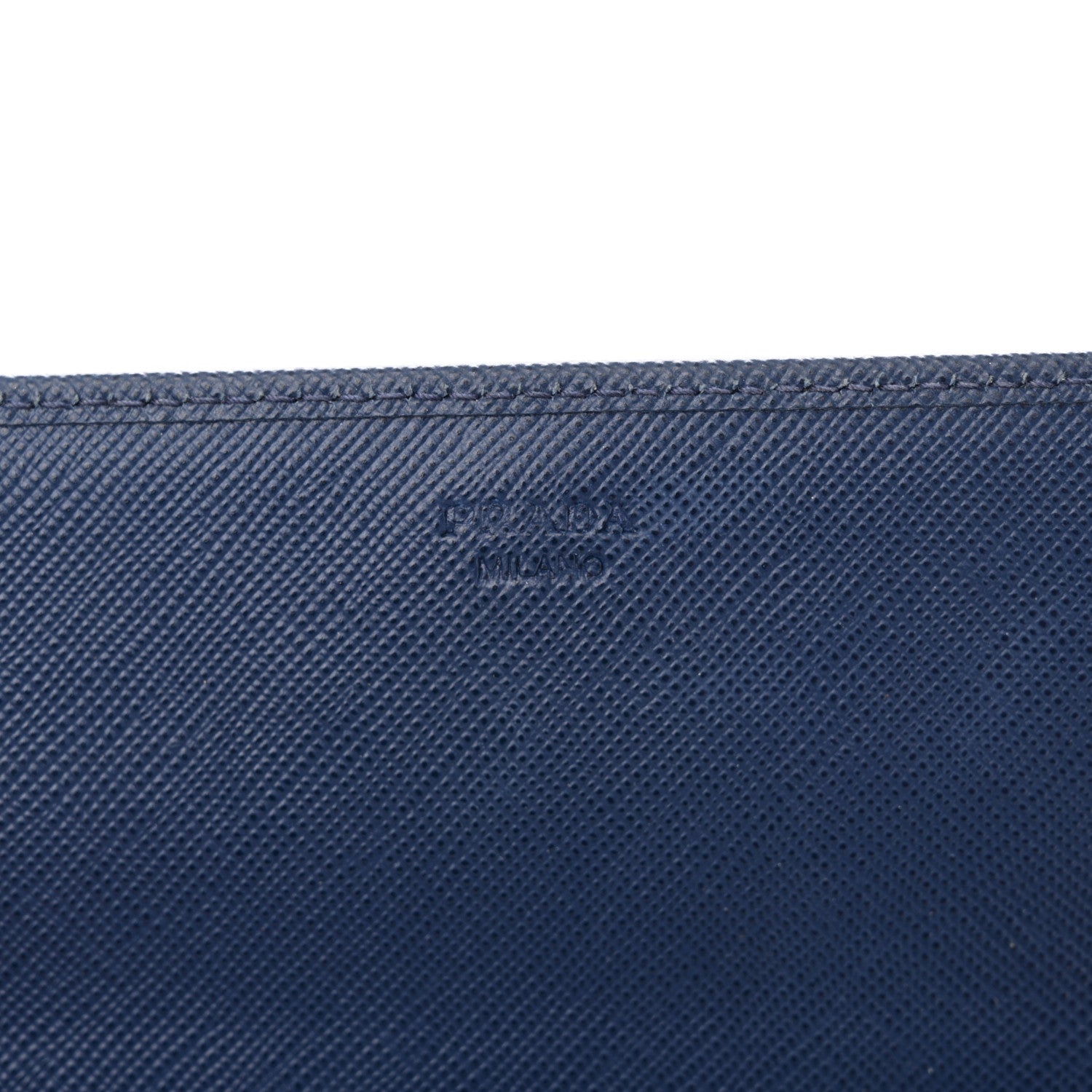 Prada Saffiano Metal Oro Chain Wallet Bleuette 6 of 12