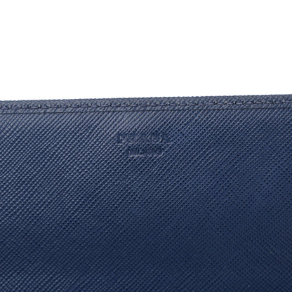 Prada Saffiano Metal Oro Chain Wallet Bleuette 6 of 12