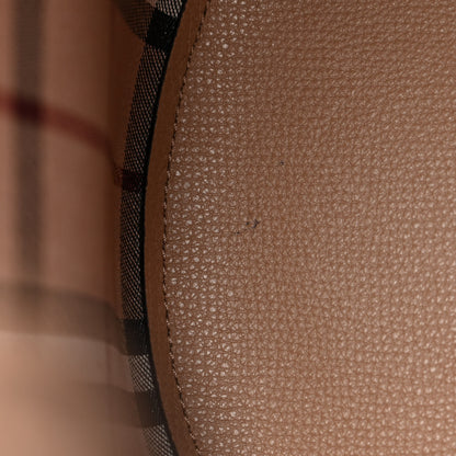 Burberry Haymarket Check Colours Small Lorne Bucket Crossbody Beige 12 of 13