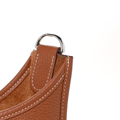 Hermes Taurillon Clemence Evelyne III PM Gold 13 of 14