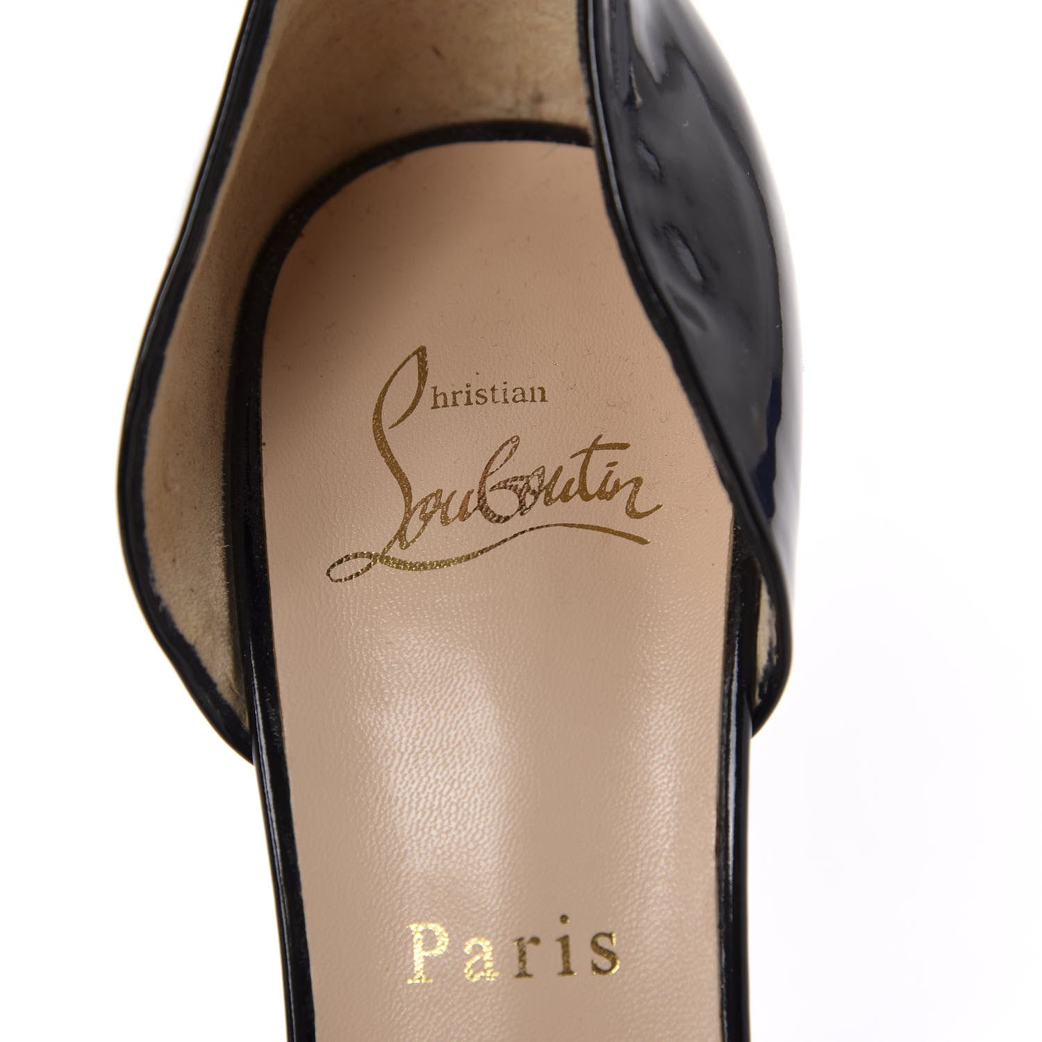 Christian Louboutin Patent Claudia 120 Pumps 39 Black 7 of 8