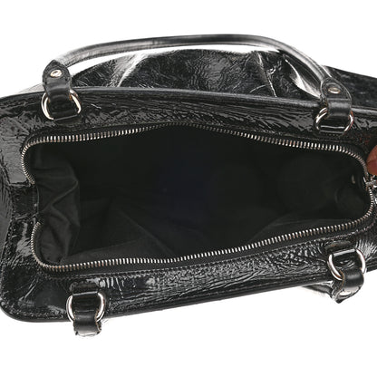 Miu Miu Vitello Shine Top Handle Bag Black 8 of 10