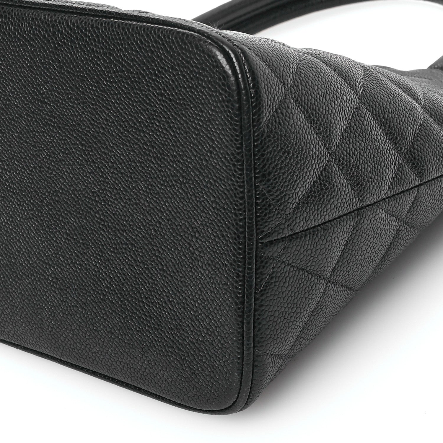 Chanel Caviar Quilted Medallion Tote Black 10 of 10
