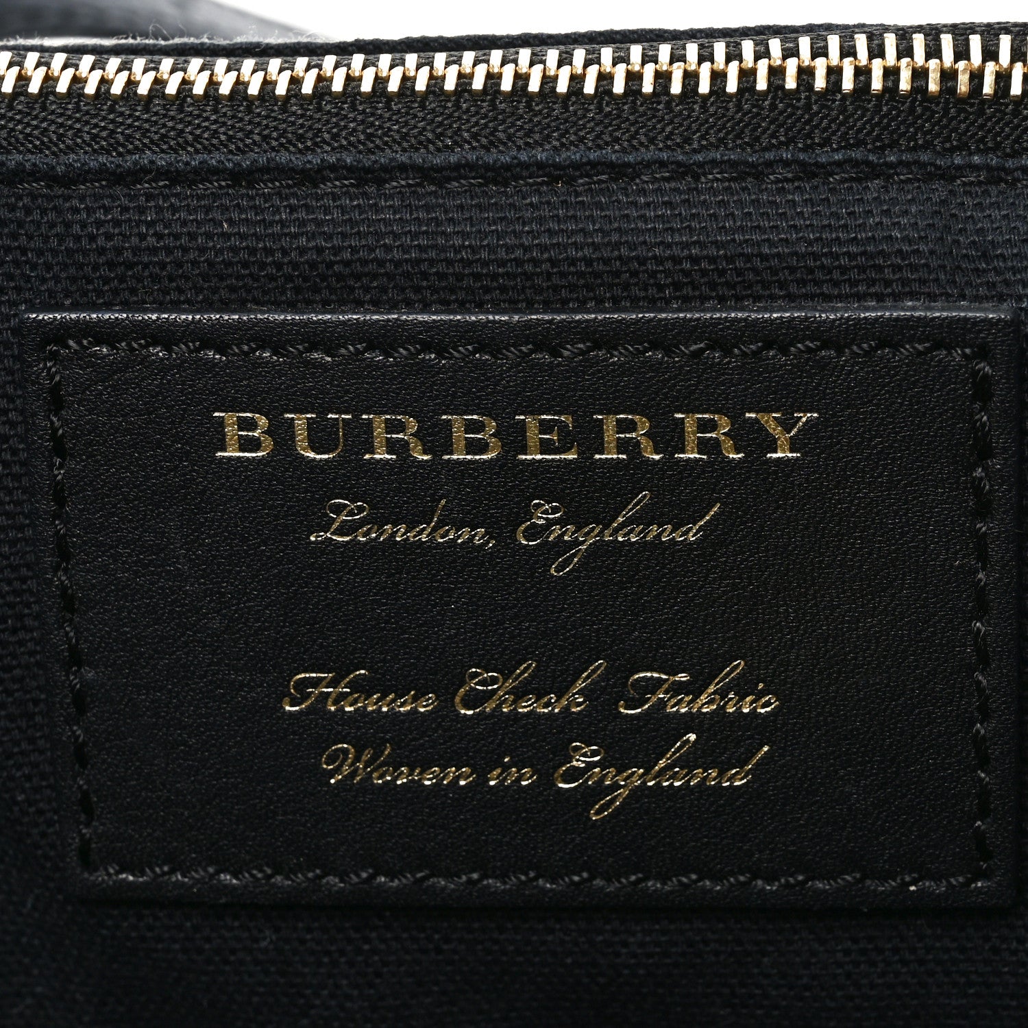 Burberry Grainy Calfskin House Check Small Canterbury Black 6 of 10