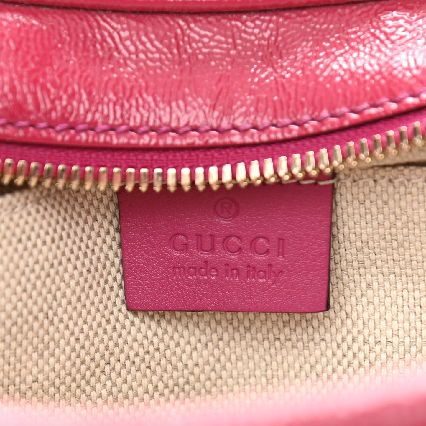 Soft Patent Small Soho Disco Bag Bright Bougainvillea