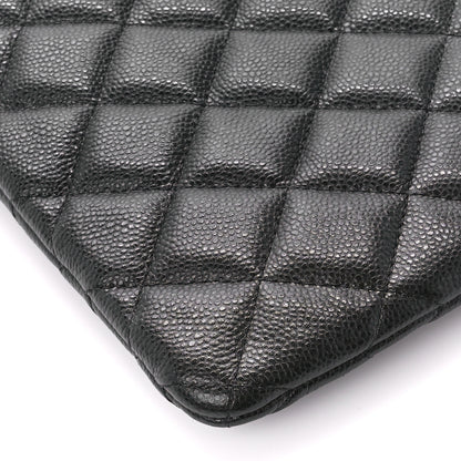 Chanel Caviar Quilted Cosmetic Case Black 10 of 11