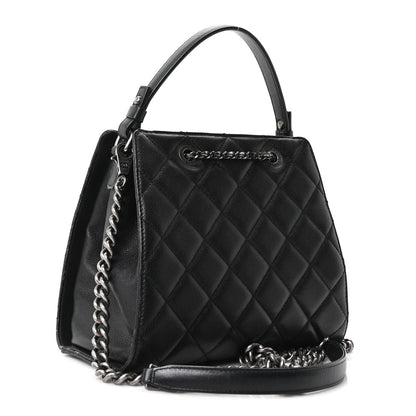 Chanel Caviar Quilted Small CC Bucket Bag Black 3 of 10