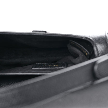 Christian Dior Grained Calfskin Mini Saddle Bag Black 5 of 10