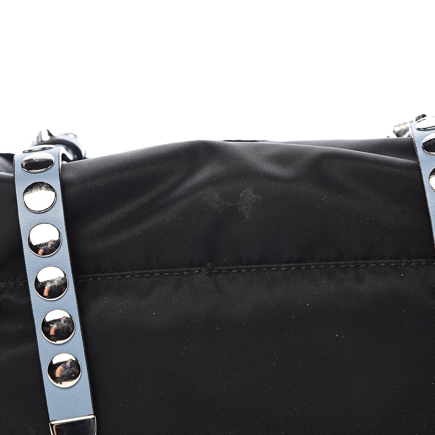 Nylon New Vela Studded Messenger Black Astrale