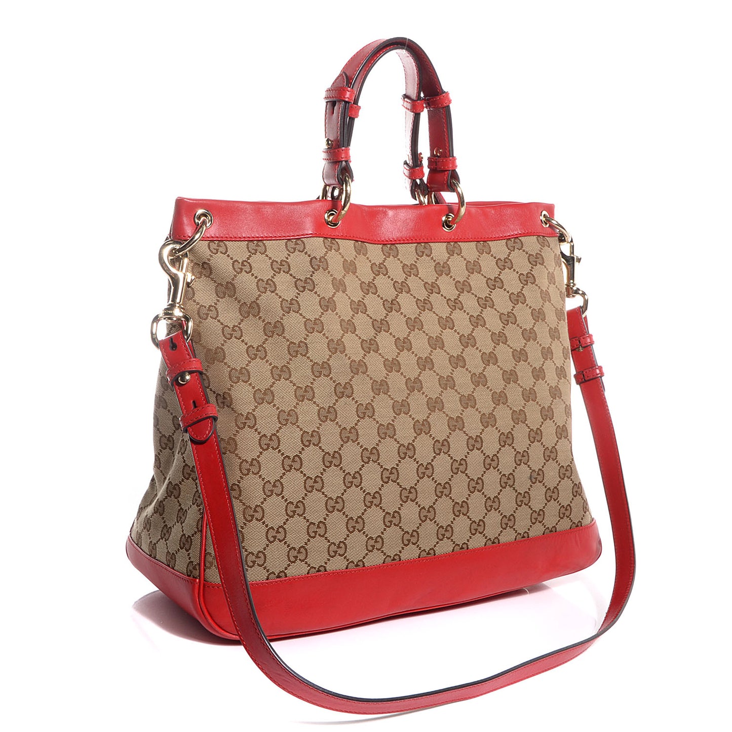 Monogram Medium Valentine Top Handle Bag Red