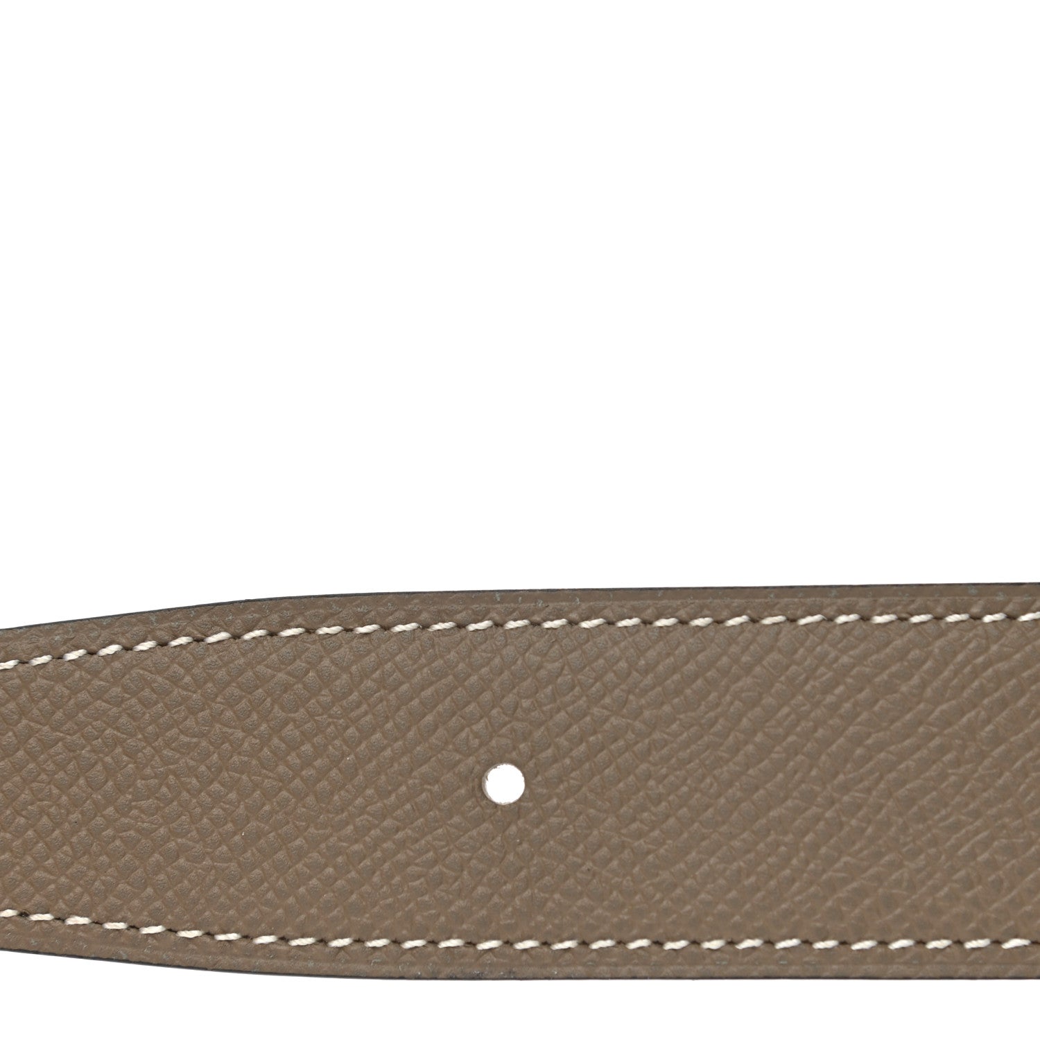 Hermes Epsom PVD Plated 32mm H Belt 80 Etoupe White 7 of 7