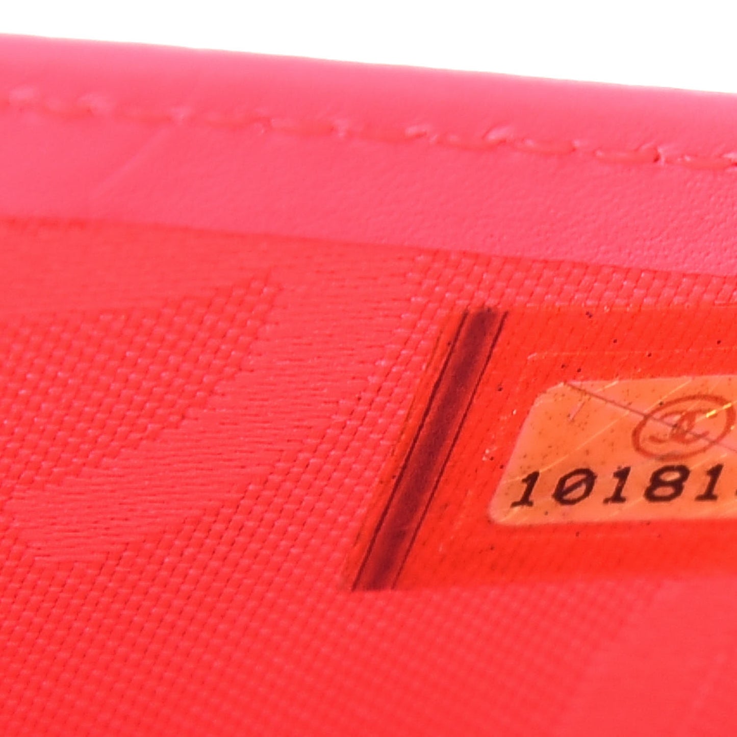 Calfskin Quilted Cambon Yen Wallet Black