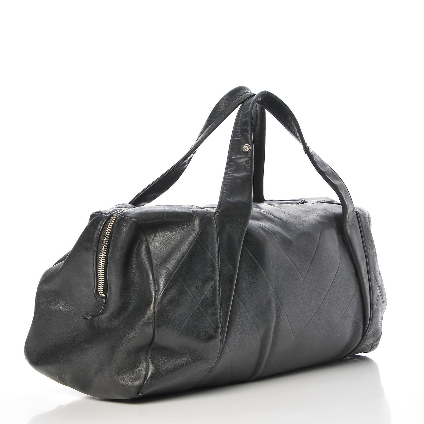 Calfskin CC Chevron All Day Long Boston Black